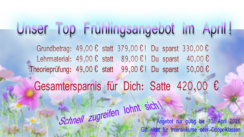 Frühlingsangebot April 2026